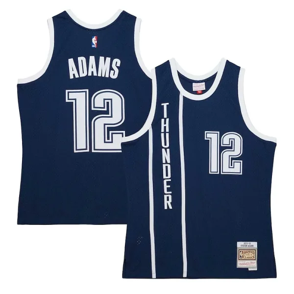 Magnifisent Steven Adams Oklahoma City Thunder Hardwood Classics Swingman Jersey Navy für Sportliebhaber