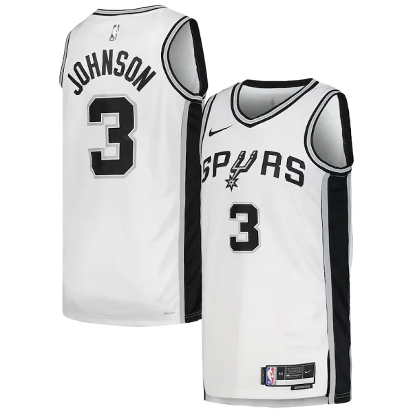 Komfortabel Perfekt Modern Keldon Johnson San Antonio Spurs Nike Unisex Swingman Jersey Association Edition White für Sportliebhaber