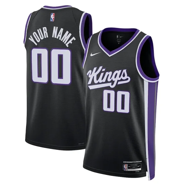 Vielseitig Elegant Sacramento Kings Nike Unisex Swingman Custom Jersey Icon Edition Black für Sportliebhaber