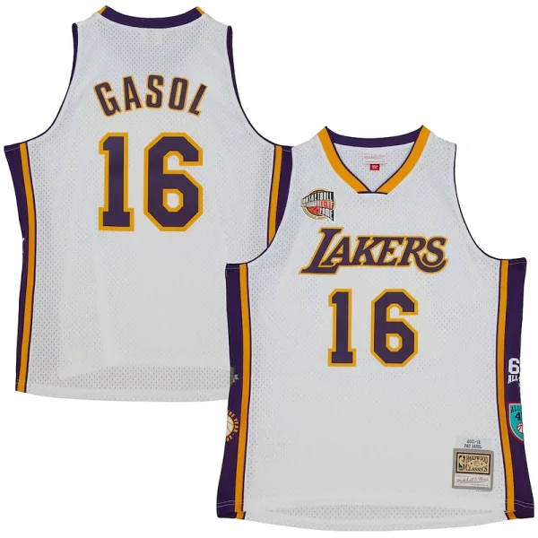 Wunderbar Elegant Pau Gasol Los Angeles Lakers Unisex Hall of Fame Class of 2023 Throwback Swingman Jersey White für Sportliebhaber