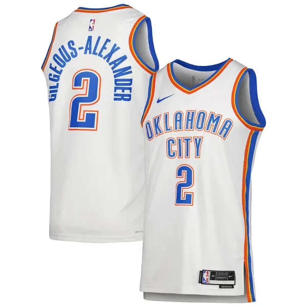 Ideal Cool Shai Gilgeous Alexander Oklahoma City Thunder Nike Unisex Swingman Jersey Association Edition White für Sportliebhaber