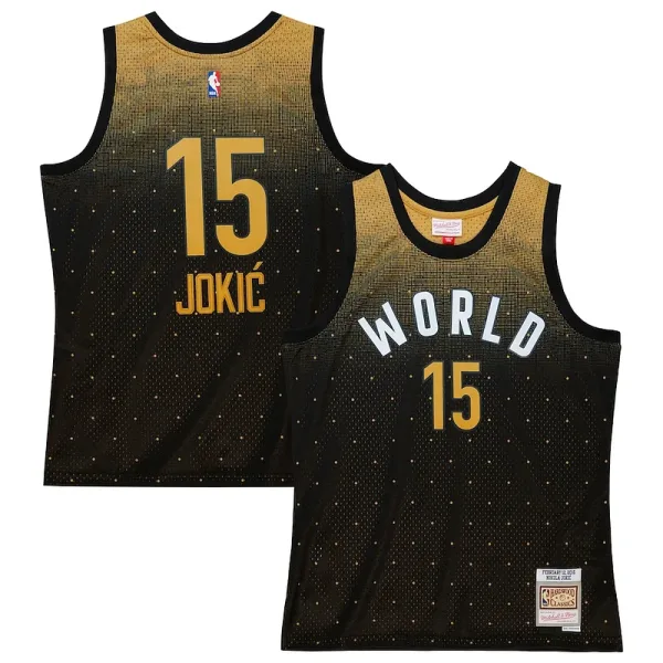 Anmutig Komfortabel Nikola Jokic Team World 2016 Hardwood Classics Rising Stars Swingman Jersey Black für Sportliebhaber