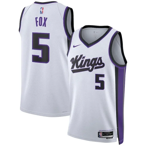Cool Charmanter De'Aaron Fox Sacramento Kings Nike Unisex Swingman Jersey Association Edition White für Sportliebhaber