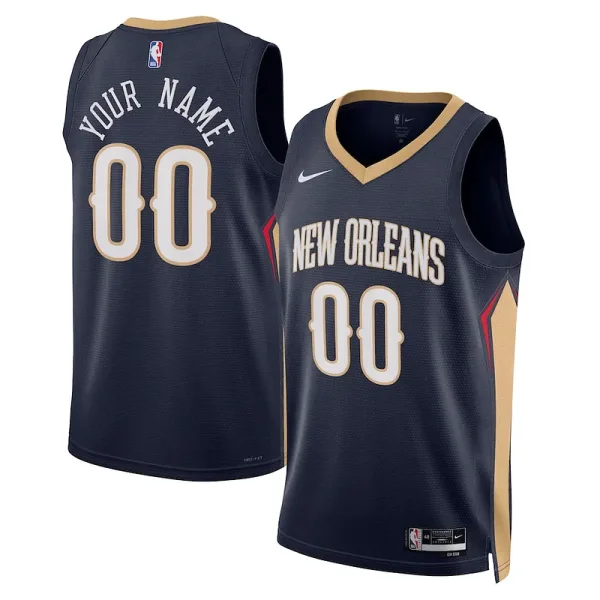 Hübsch Vielseitig Praxisorientiert New Orleans Pelicans Nike Unisex 2022/23 Swingman Custom Jersey Navy Icon Edition für Sportliebhaber