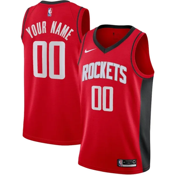 Cool Houston Rockets Nike Custom Swingman Jersey Icon Edition Red für Sportliebhaber