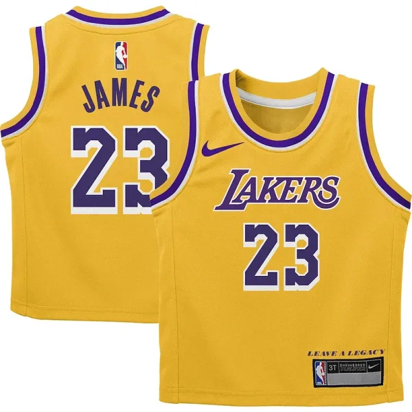 Komfortabel Hervorragend Toller LeBron James Los Angeles Lakers Nike Preschool Dri FIT Swingman Player Jersey Icon Edition Gold für Sportliebhaber
