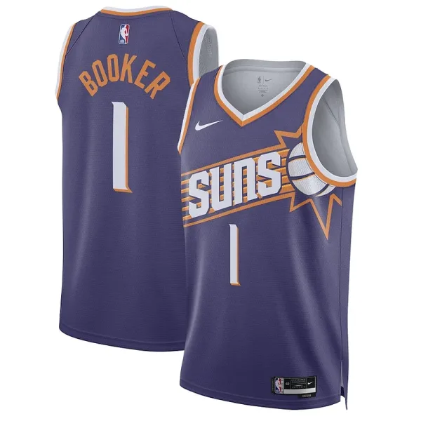 Haltbar Devin Booker Phoenix Suns Nike Unisex Swingman Jersey Association Edition Purple für Sportliebhaber