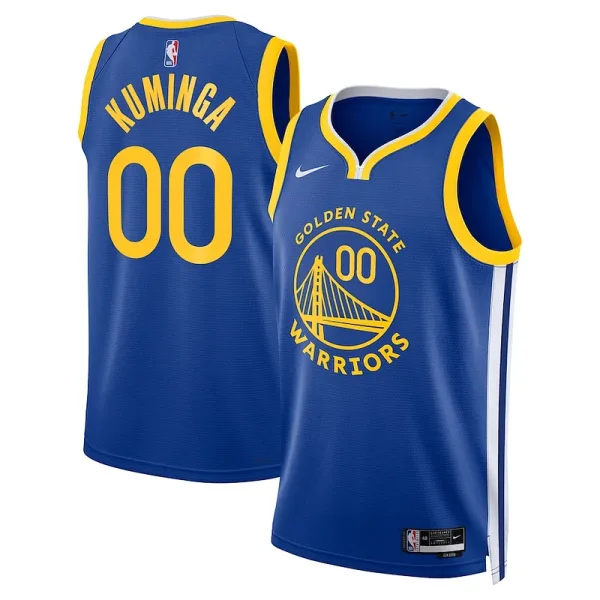 Anmutig Jonathan Kuminga Golden State Warriors Nike Unisex 2022/23 Swingman Badge Player Jersey Icon Edition Royal für Sportliebhaber