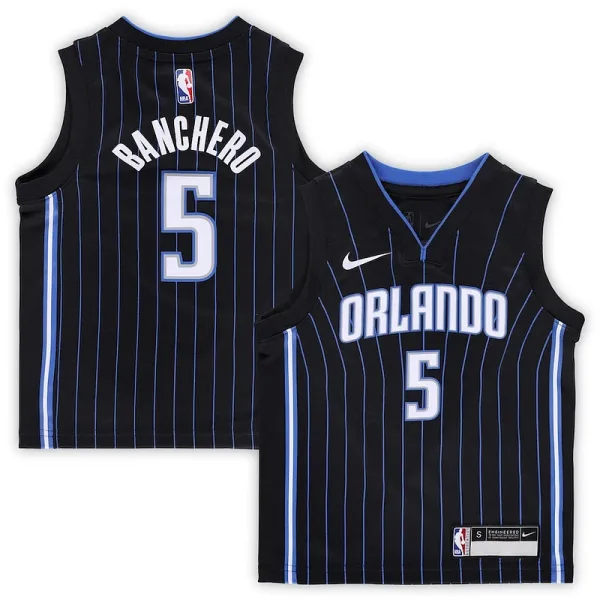 Cool Paolo Banchero Orlando Magic Nike Preschool Swingman Player Jersey Icon Edition Black für Sportliebhaber
