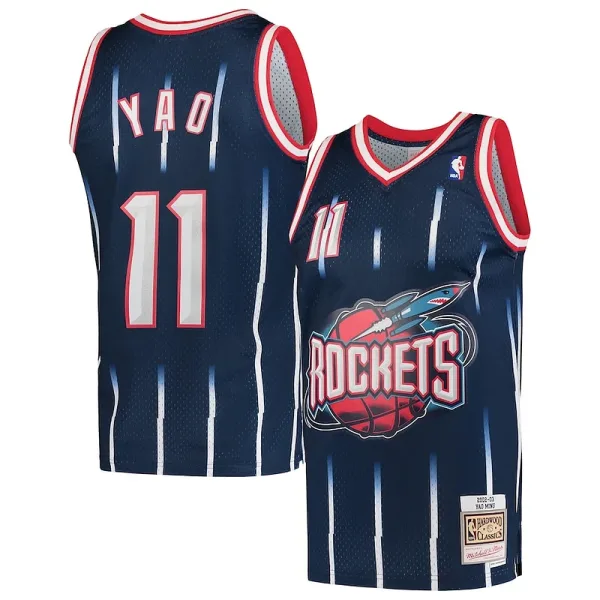Komfortabel Praxisorientiert Elegant Yao Ming Houston Rockets Hardwood Classics 2002 03 Swingman Jersey Navy für Sportliebhaber
