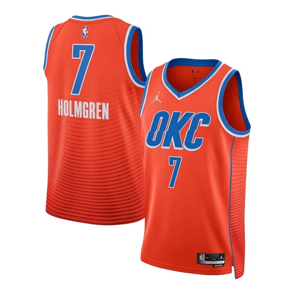 Leckeres Originell Exquisit Chet Holmgren Oklahoma City Thunder Jordan Brand Unisex Swingman Jersey Statement Edition Orange für Sportliebhaber